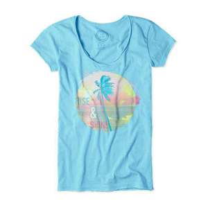 Life Is Good Women's Rise And Shine Lightweight Crusher V-Neck