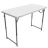 Lifetime 4-Foot Adjustable Fold-In-Half Table - White