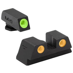 Meprolight 3-Dot Glock 42/43 ML-10220 Height 6.6 Black Day/Night Sights - Green/Orange