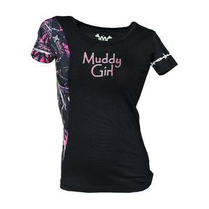 Moon Shine Camo Women's Muddy Girl Edge Tee Shirt