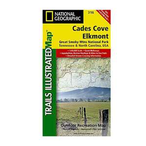 National Geographic Cades Cove / Elkmont Great Smoky Mountains National Park Trail Map