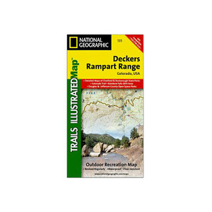 National Geographic Deckers Rampart Range Trail Map Colorado