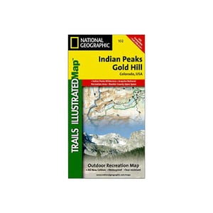 National Geographic Indian Peaks Gold Hill Trail Map Colorado