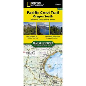 National Geographic Pacific Crest Trail Map - Oregon South