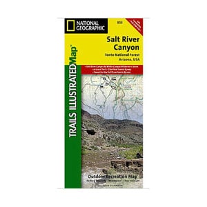 National Geographic Salt River Canyon Trail Map Arizona