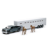 New Ray Toys Chevrolet Silverado W/ Horse Trailer