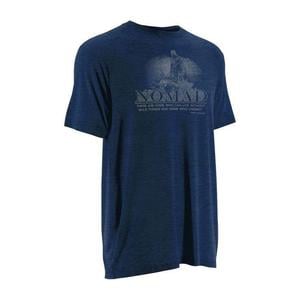 Nomad Men's Wild Things Short Sleeve Shirt - Heather Navy - M