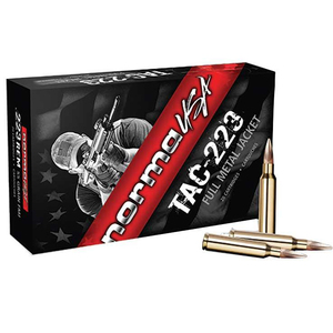 Norma TAC-223 223 Remington 55gr FMJ Rifle Ammo - 20 Rounds