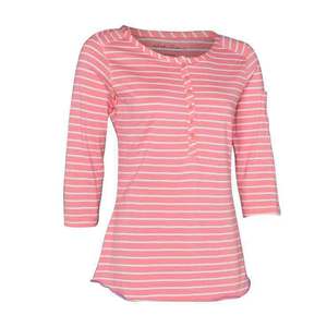 North River Women's Stripe Henley With Pocket