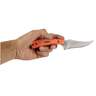 Old Timer Orange Sharpfinger 3.3 inch Fixed Knife