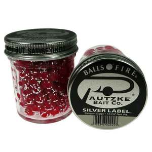 Pautzke Baits Balls O' Fire Silver Label Salmon Eggs - Red, 1-1/2oz