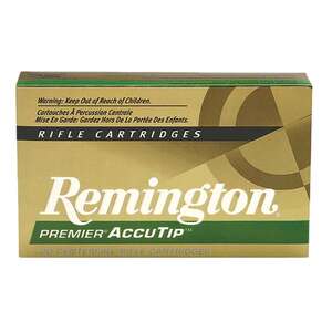Remington Premier AccuTip 30-06 Springfield 165gr Boat Tail Rifle Ammo - 20 Rounds