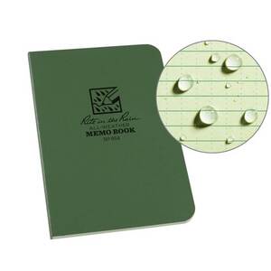 Rite in the Rain 3.5x5 inch Soft Cover Book - Green