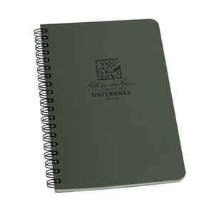 Rite in the Rain 4x7 inch Side Spiral Notebook - Green