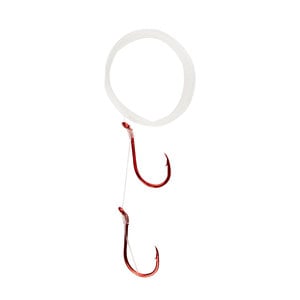Rocky Mountain Tackle Double Hook Leader Hook Rig - Red Octopus, sz4