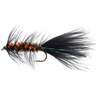 RoundRocks Halloween Wooly Bugger Streamer Fly - Size 6, 12Pk - Black/Orange 6
