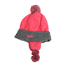 Rustic Ridge Girls' Fleece Pomp Hat - Black One size fits most