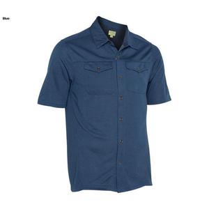 Rustic Ridge Men's Knit Button-Up Short Sleeve Shirt