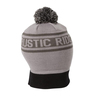 Rustic Ridge Men's Knit Beanie With Pomp - Gray One size fits most