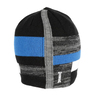Rustic Ridge Men's Knit Jacquard Beanie Hat - Black One size fits most