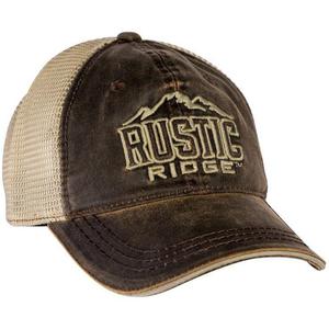 Rustic Ridge Men's Leather Mesh Cap