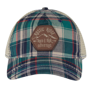 Rustic Ridge Men's Plaid Adjustable Hat