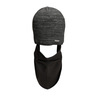 Rustic Ridge Men's Sweater Fleece Beanie and Facemask - Black One size fits most