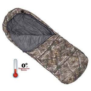 Rustic Ridge Realtree Camo 0&deg Hunting Style XL Sleeping Bag