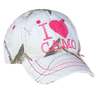Rustic Ridge Women's Girls Love Camo Hat - White One size fits most