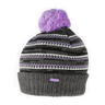 Rustic Ridge Women's Knit Pomp Beanie Hat - Black One size fits most