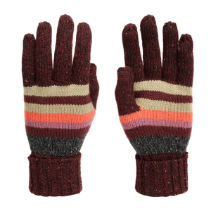 Rustic Ridge Women's Stripe Knit Gloves