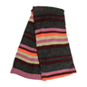 Rustic Ridge Women's Striped Jersey Knit Scarf - Black One size fits most