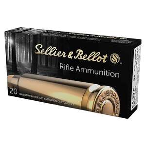 Sellier & Bellot 5.6x52mm R (22 Savage High-Power) 70gr SP Rifle Ammo - 20 Rounds