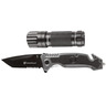 Smith & Wesson Folding Knife w/Galaxy 9 LED Flashlight