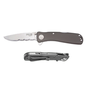 SOG Twitch II - 2.65" Knife (Partially Serrated, Satin)