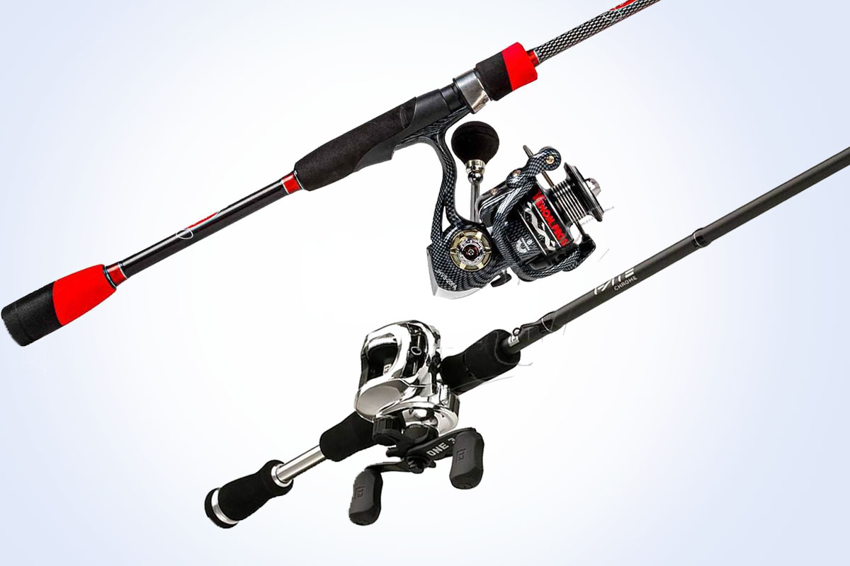 spinning and casting fishing rods
