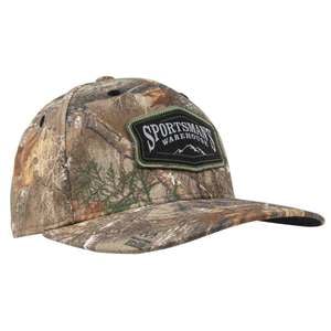 Sportsman's Warehouse Men's Camo Solid Back Adjustable Hat - Realtree Edge - One Size Fits Most