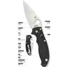 Spyderco Manix2 G 10 Plain Edge Folding Knife - Black