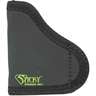 Sticky SM-3 Nylon/Suede Foam Small Inside the Waistband Ambidextrous Holster - Black - Black w / Green Logo