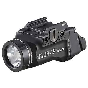 Streamlight TLR-7 Sub Glock 43X/48 MOS and Glock 43X/48 Rail Gun Light With Rear Paddle Switches - Black