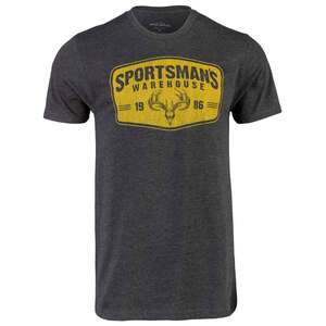 Sportsman's Warehouse Men's 1986 Badge Logo Short Sleeve Casual Shirt