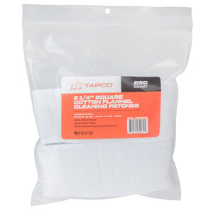 TAPCO 2-1/4in Square Patches 0.38 Cal - .45 Cal/.20 GA to 410 GA - 250 Count