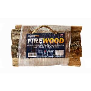 Timbertote 0.75 Cubic Feet Natural Hardwood Log Firewood Bundle