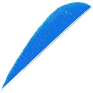 Trueflight Parabolic Left Wing Blue 3in Feathers - 100 Pack