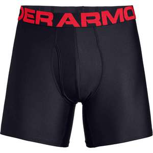 Under Armour Men's Tech Boxerjock Underwear - Red/Black - S