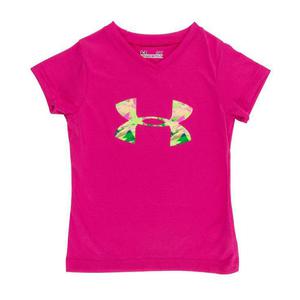 Under Armour Toddler Girl's Jungle Big Logo Short Sleeve T-Shirt