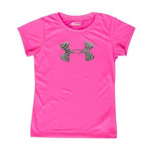 Under Armour Youth Girl's Snake Shimmer Big Logo Short Sleeve T-Shirt