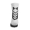 Under Armour Youth Undeniable Athletic Socks - White/Black Youth L