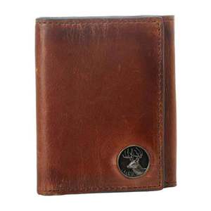 Weber's Leathers Men's Trifold with Buck Concho