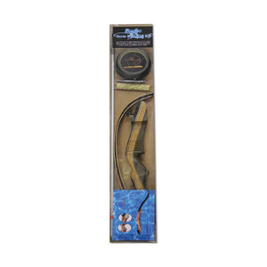 Western R/C 45lb Right Hand Brown Recurve Bow - Bowfishing Kit